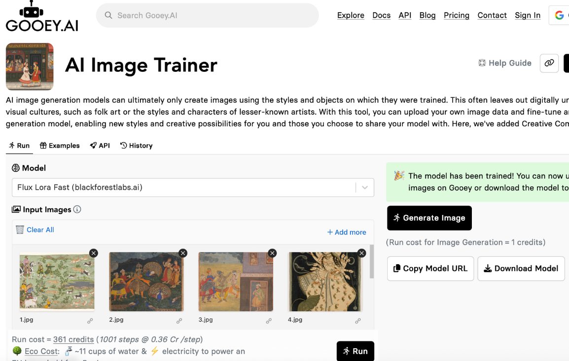 Figure 2: AI Image Trainer Tool