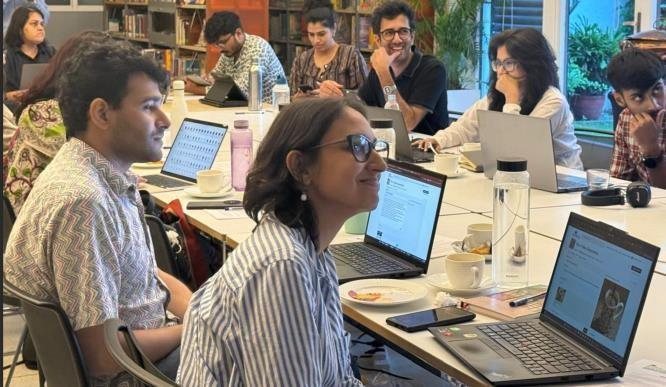 Figure 2: Participants during the Beyond Bias Promptathon in New Delhi, October 2025